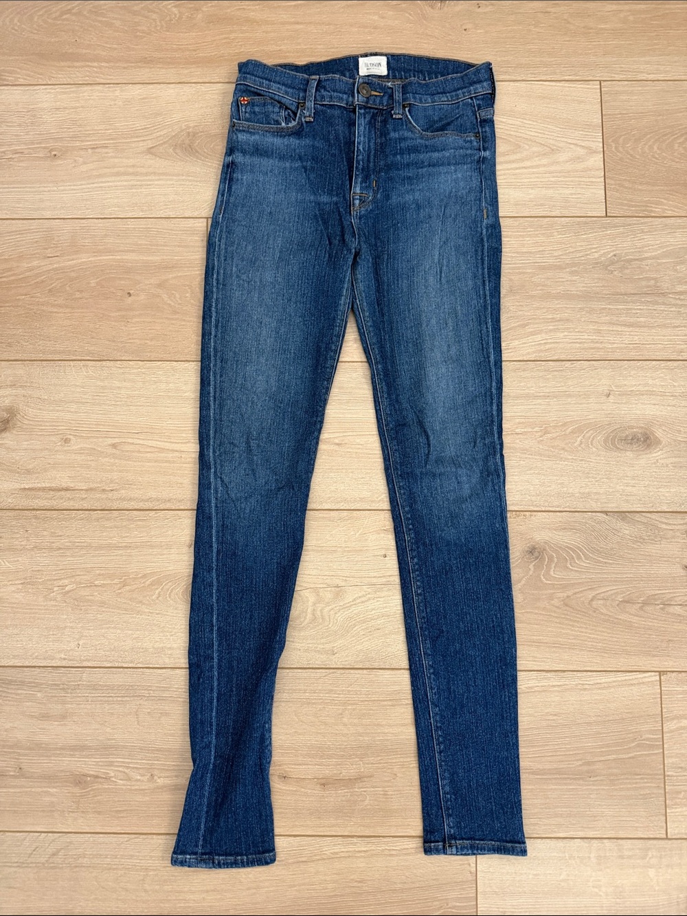 Hudson Jeans Indigo Skinny Denim Size 25 Made in USA Five Pocket